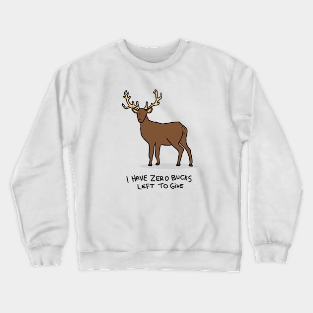 Grumpy Stag Crewneck Sweatshirt by grumpyanimals